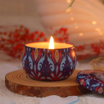 4.5cm Scented Tin Candle (Pack of 1) (Multicolor)
