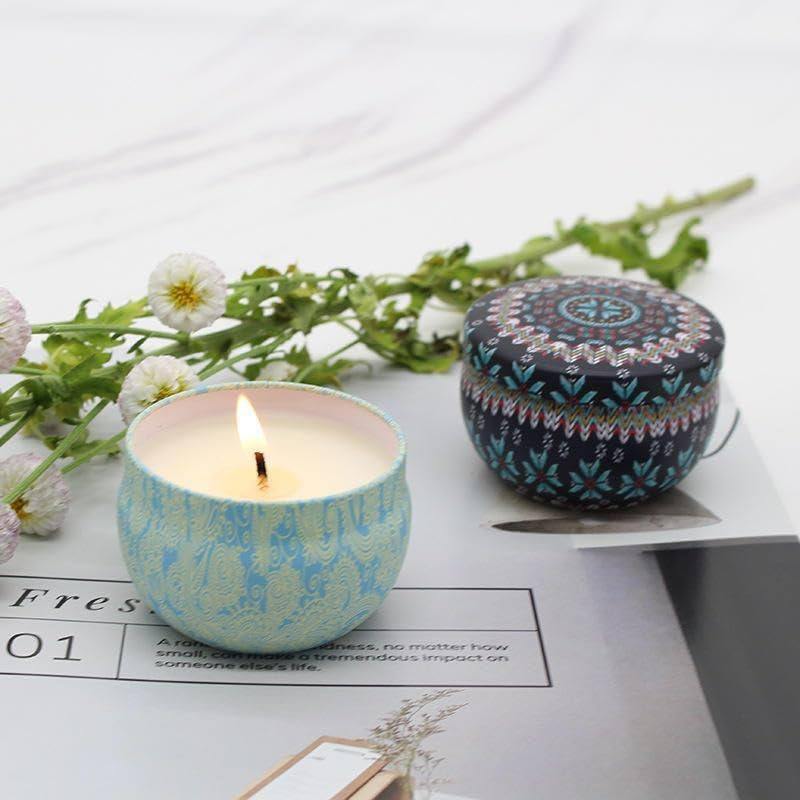 4.5cm Scented Tin Candle (Pack of 1) (Multicolor)