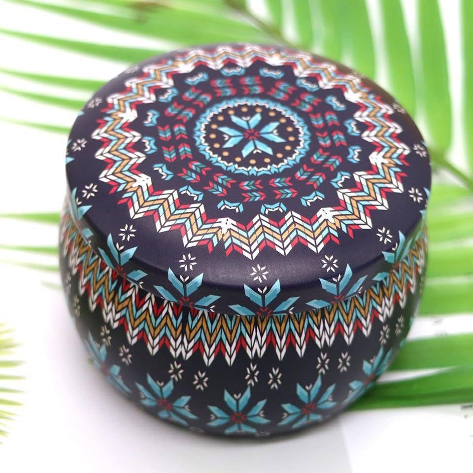 4.5cm Scented Tin Candle (Pack of 1) (Multicolor)