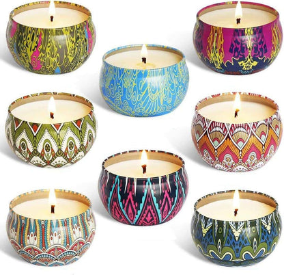 4.5cm Scented Tin Candle (Pack of 1) (Multicolor)